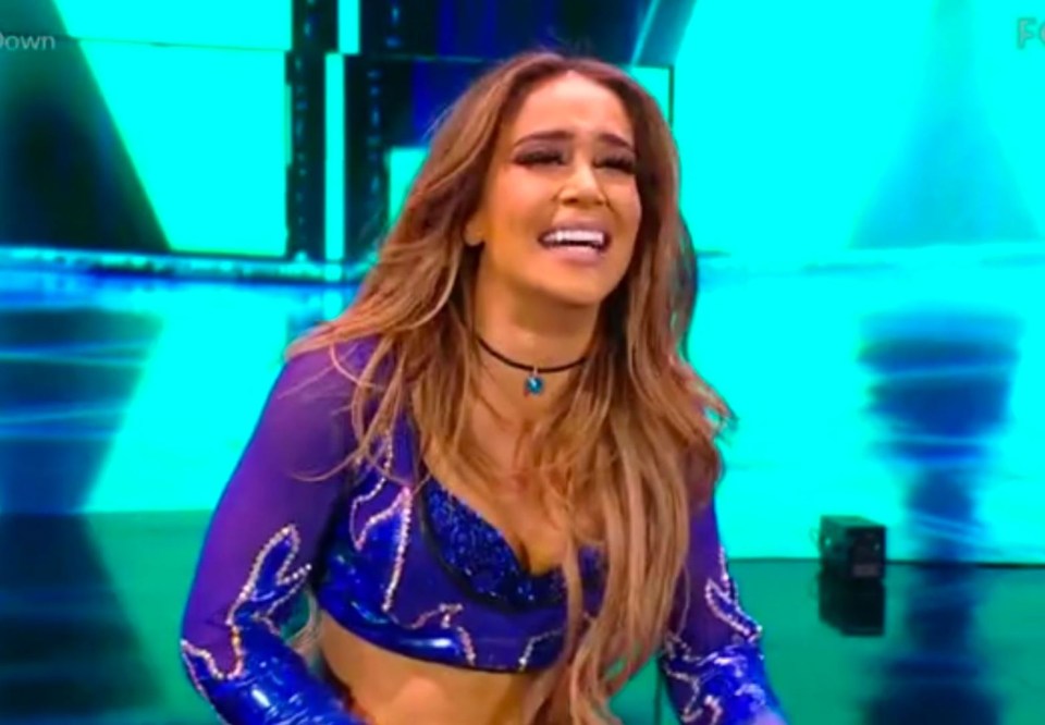 Aliyah looked ecstatic after securing the quick-fire victory