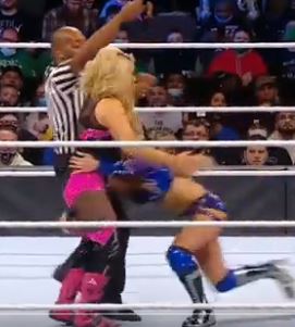 Natalya looked set to win after beating up Aliyah before the bell