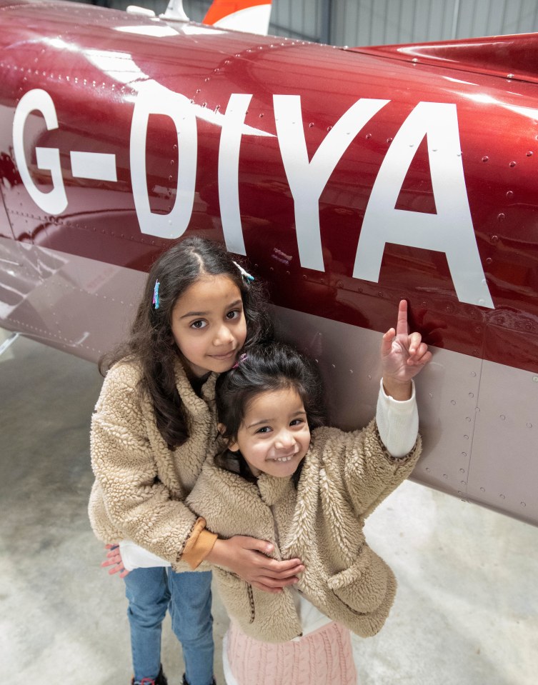 Mum Abhilasha  added: 'The girls can’t wait to be up in the air, they’ve only flown a few times before but never with their dad as pilot, so I’m really excited for them to see what it is like'