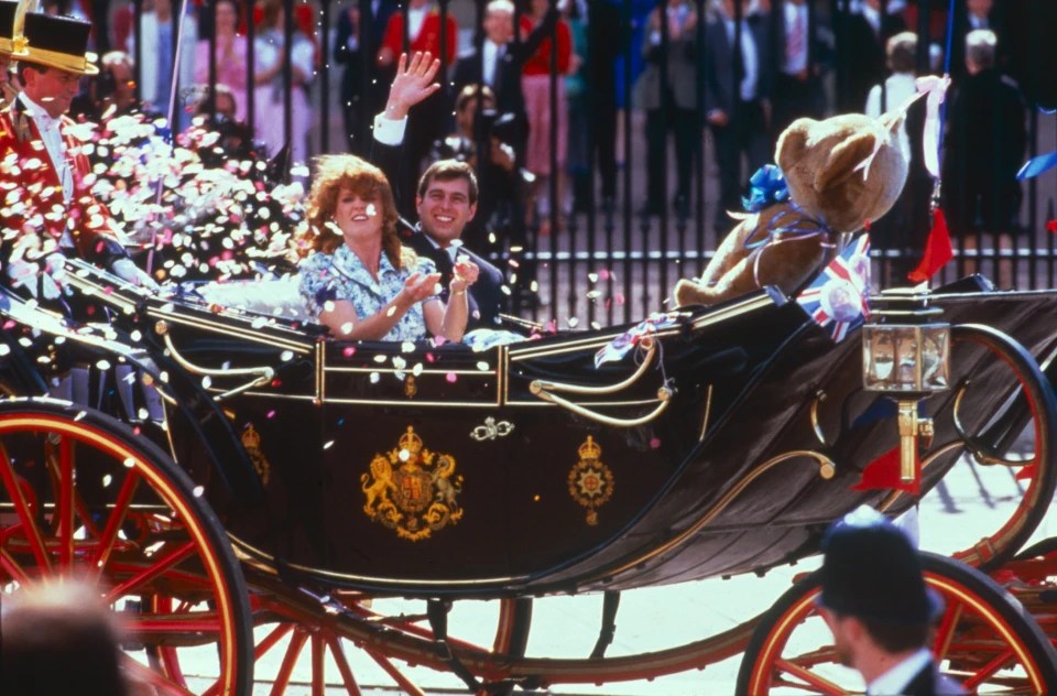 Cuddly toy fan Andrew even had a massive stuffed teddy in his wedding carriage with Fergie