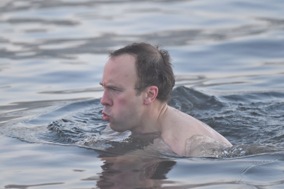 The top Tory braves the icy waters