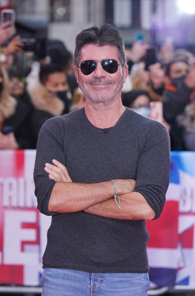 Simon Cowell looked less than impressed when a couple came on stage and tied the knot in front of him at Britain's Got Talent