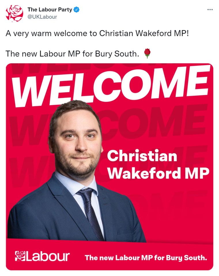 Labour welcomed the MP to their party