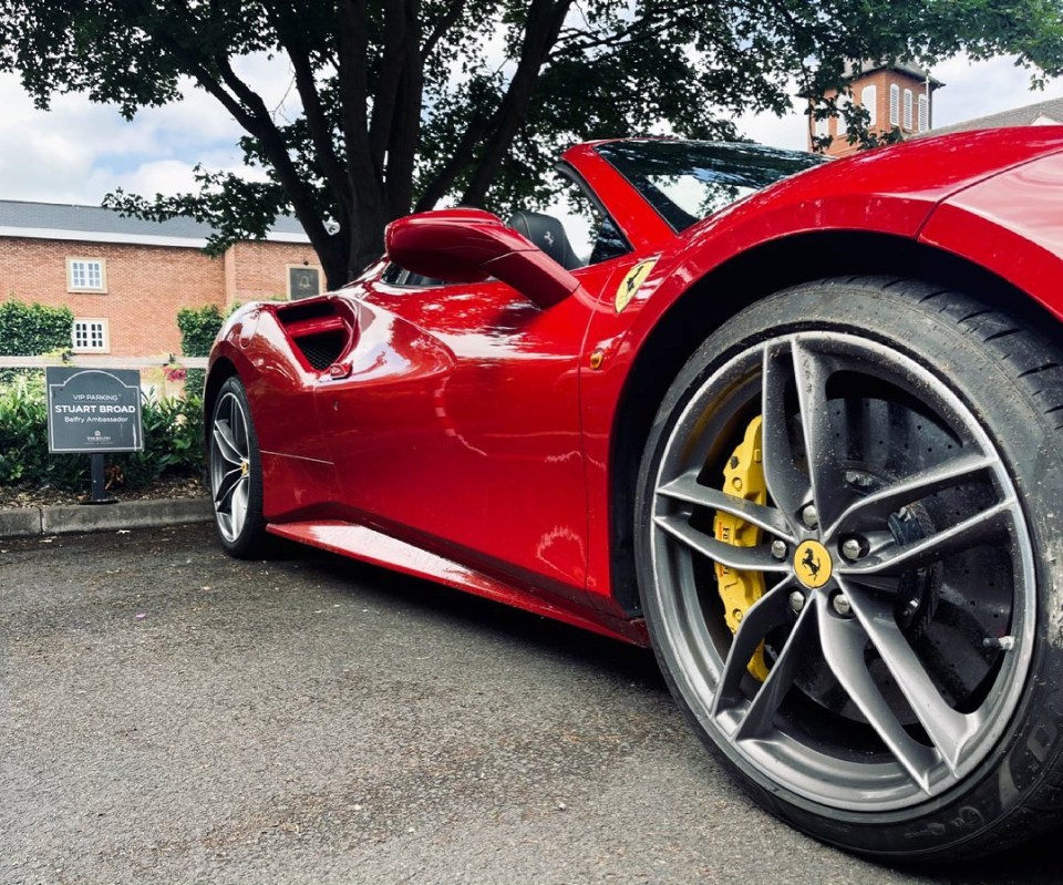 The actor regularly shares photos of fast cars on his Instagram