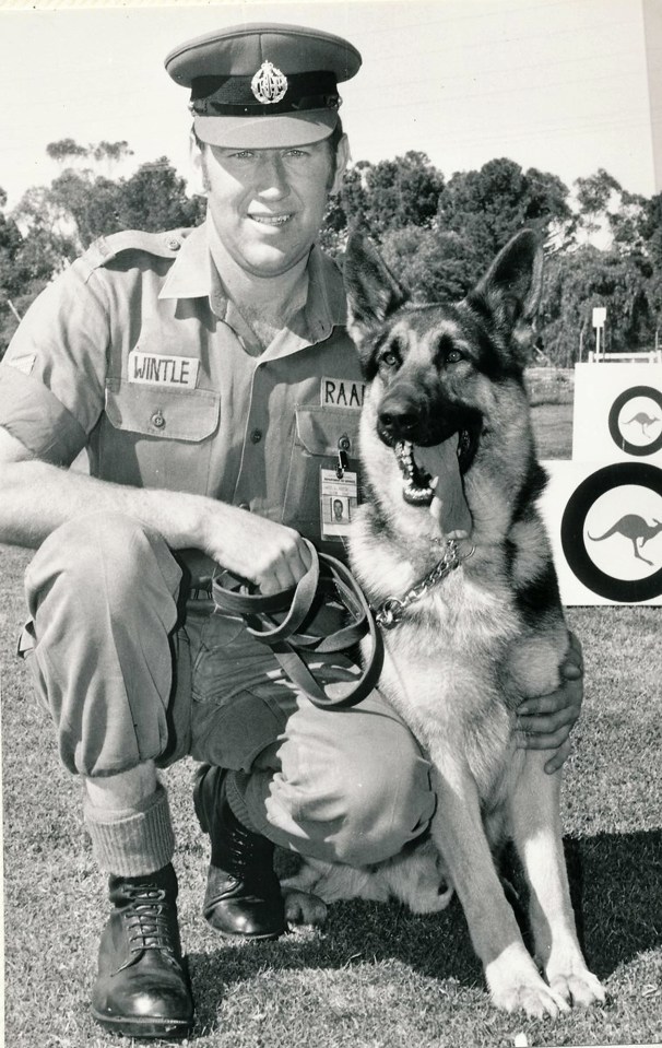 Ian Wintle  was serving in the Royal Australian Air Force when the Queen visited Darwin in the Northern Territory in 1977