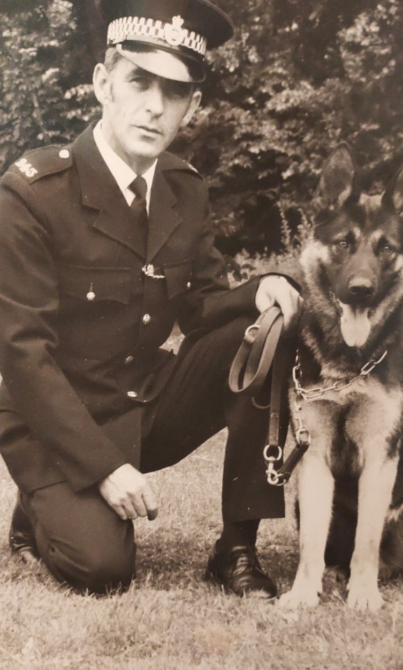 Police dog handler George Beadling and his German shepherd Tonka were protecting the Queen and Prince Philip when they walked round a corner and crashed into the monarch