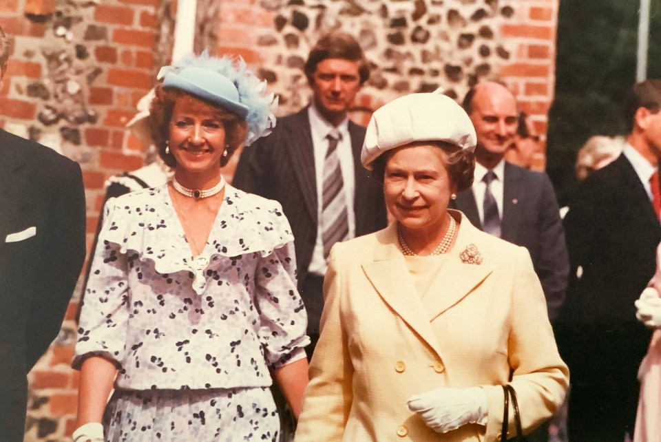 Anne Plummer met the Queen in 1985 as the monarch visited Lowestoft in Suffolk, near her home