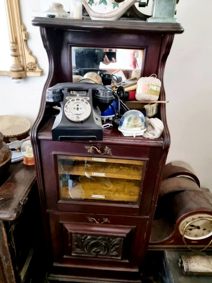 The former homeowner is a retired antiques dealer who collected items for 60 years