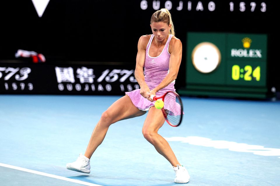 Giorgi was outplayed by Barty as she exited the Australian Open in the third round