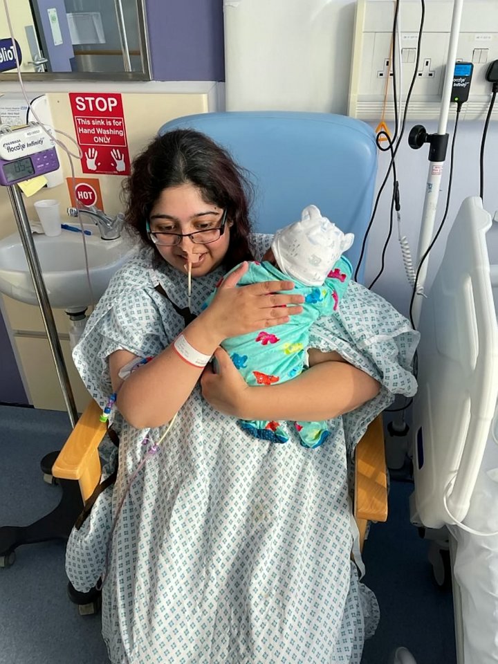 Erem Ali was 31 weeks pregnant when admitted to hospital but became so ill son Zorayz was delivered by caesarean