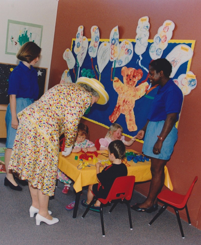 Hortense Oates was working as a nursery nurse in Bristol when the Queen came to visit in July 1996