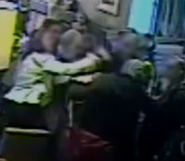 A mother-of-three was seen brawling with another woman in a pub