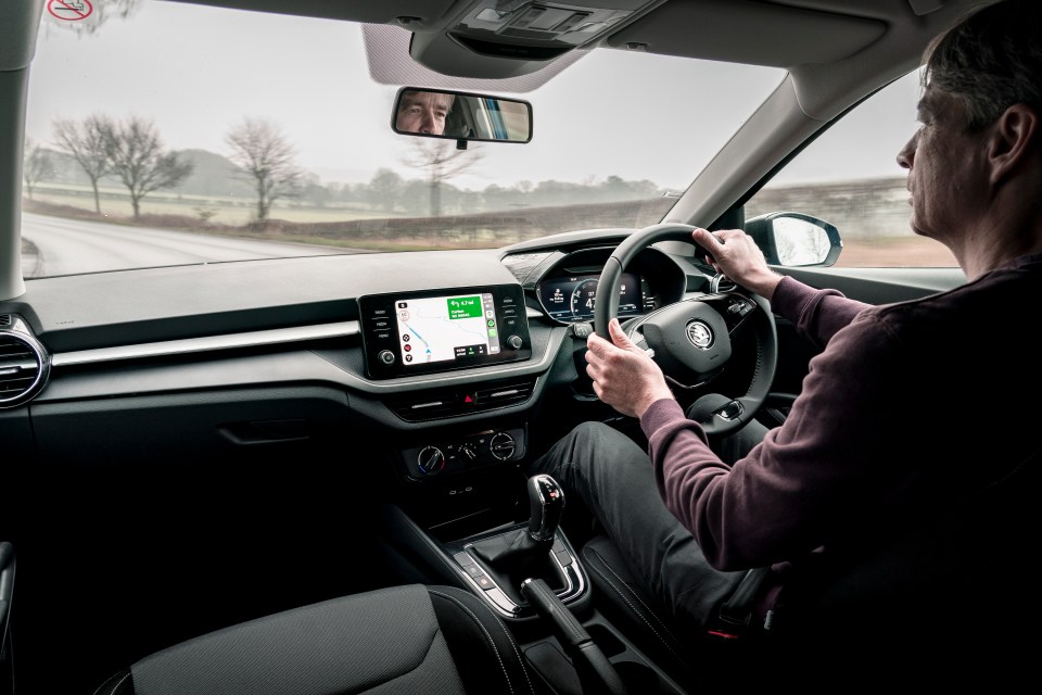 The Fabia has a roof-level USB-C port for dash cams, adaptive cruise control and smartphone pockets for rear passengers