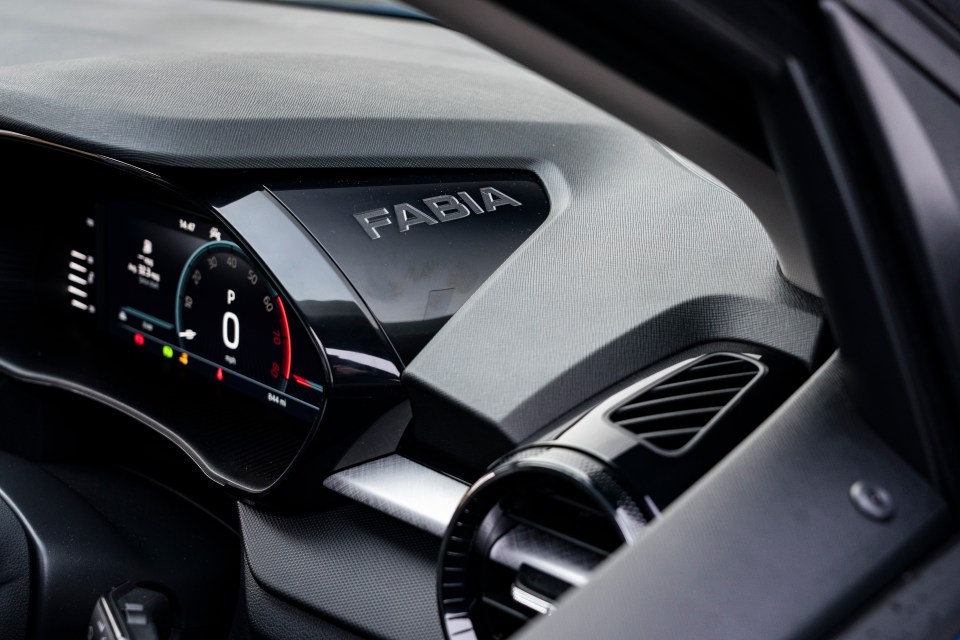 The Fabia also has heated seats and a heated steering wheel