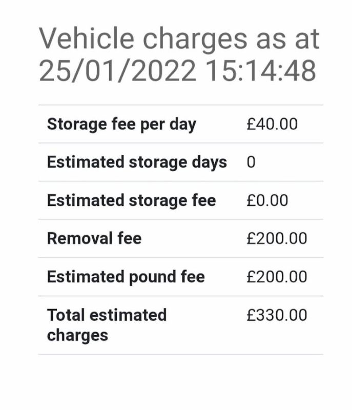 When Zahid defiantly refused to move his car the vehicle was towed and he has to pay £330 to get it back