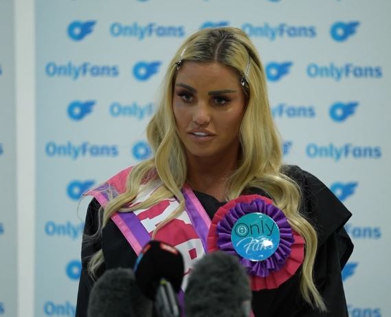 Katie Price revealed that she has launched her very own OnlyFans account today