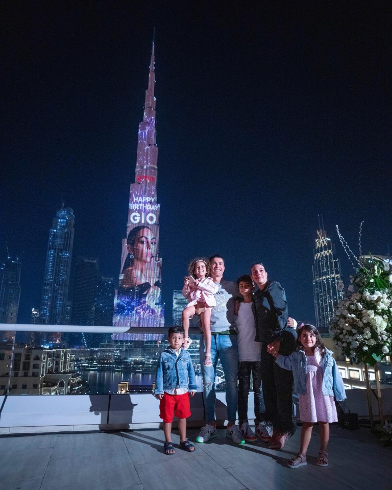 Ronaldo took Georgina and his kids to see the incredible sight