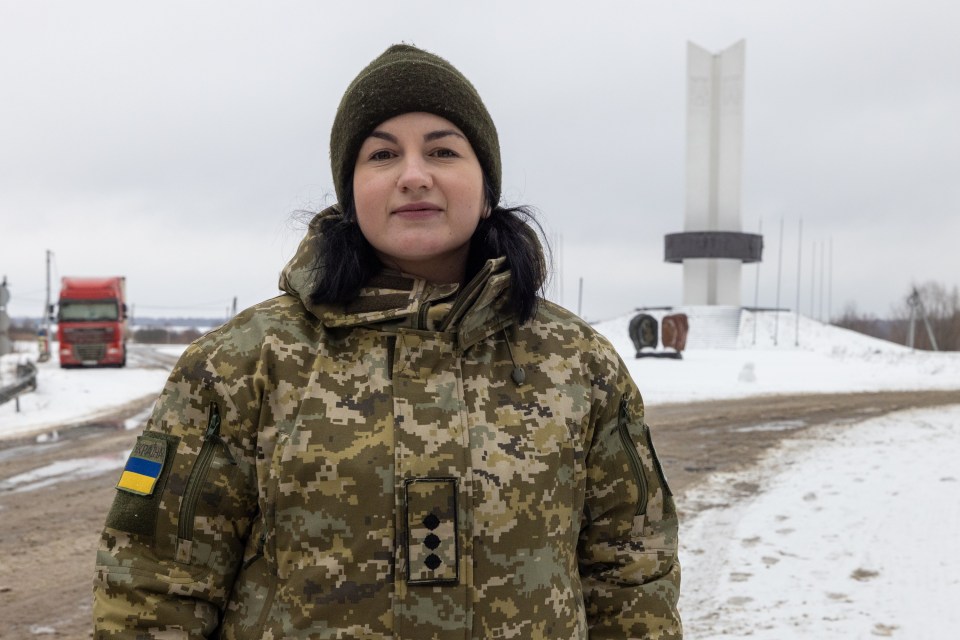 Ukrainian border force officer Oleksandra Stupak declared: 'If they come we will be ready'