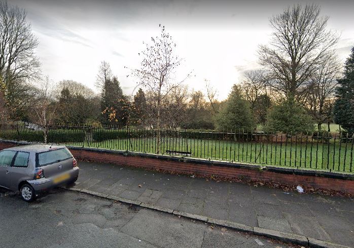 Clowes Park, Salford, has been cordoned off to the public amid a murder investigation