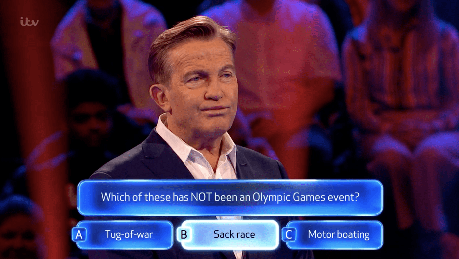 Bradley Walsh did not help matters by doing sound effects