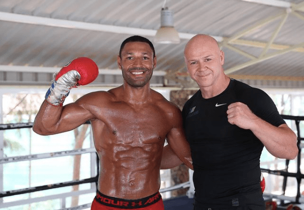 Kell Brook and trainer Dominic Ingle