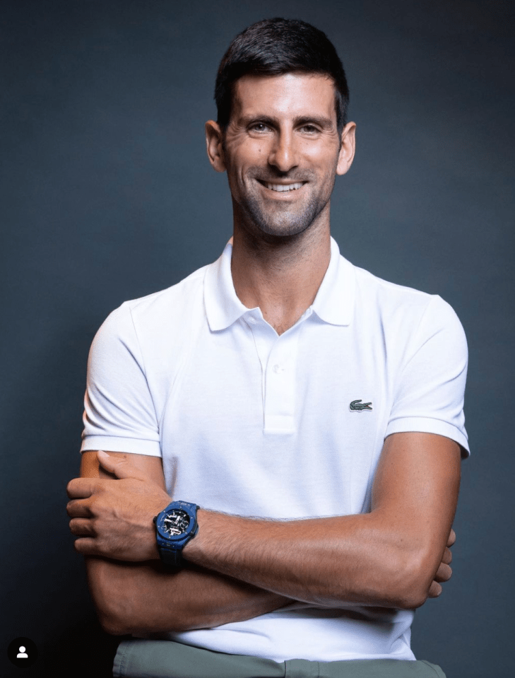 Novak Djokovic is the new ambassador for Hublot