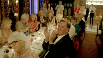 A posh cast enjoy a £165-a-head dinner on Keeping Up With The Aristocrats