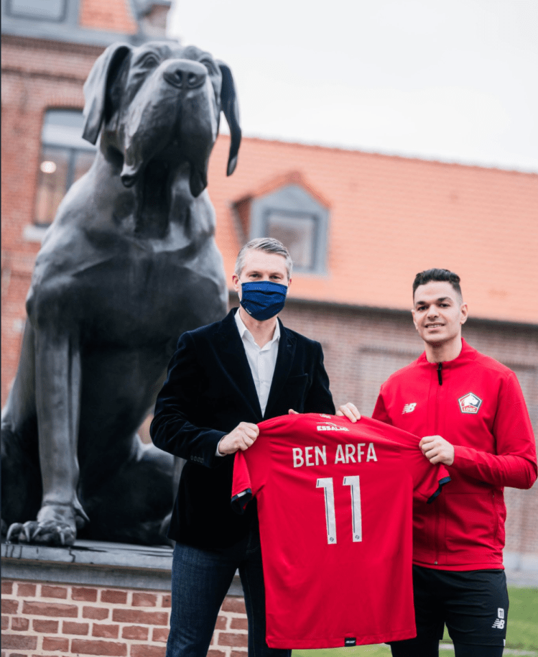 Ben Arfa was announced as a Lille player this afternoon