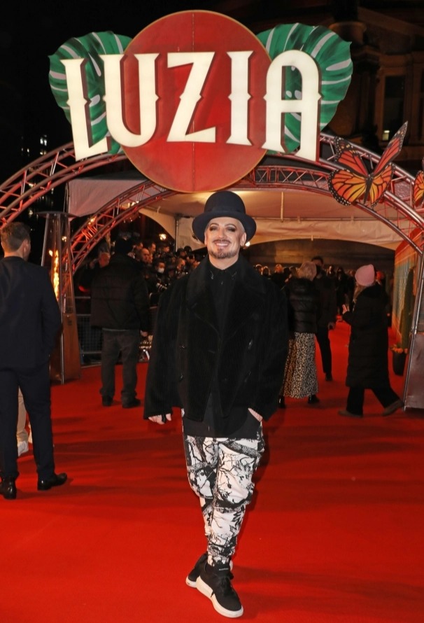 Boy George attended the premiere of Cirque Du Soleil's LUZIA at London's Royal Albert Hall