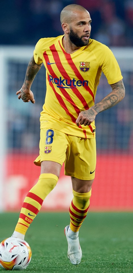 Dani Alves has returned to Barcelona at the age of 38