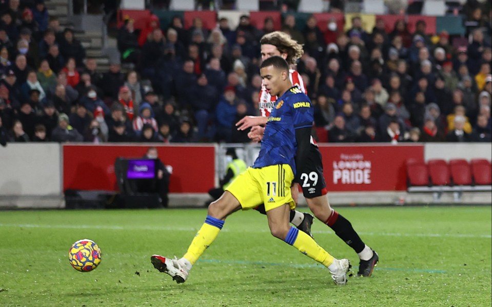 Mason Greenwood made it 2-0 in the 62nd minute