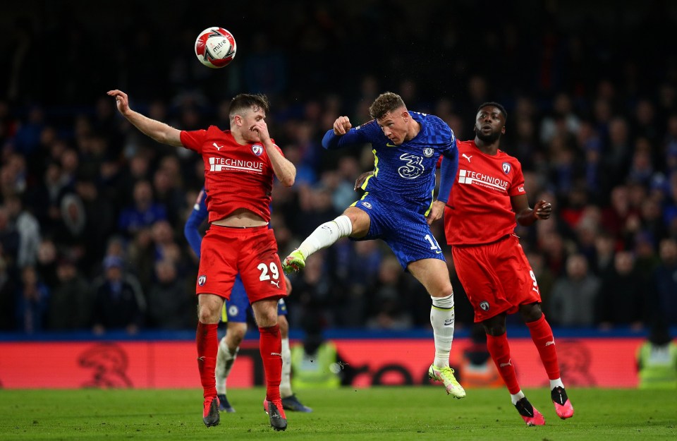 Barkley came off the bench midway through the second half against Chesterfield on Sunday