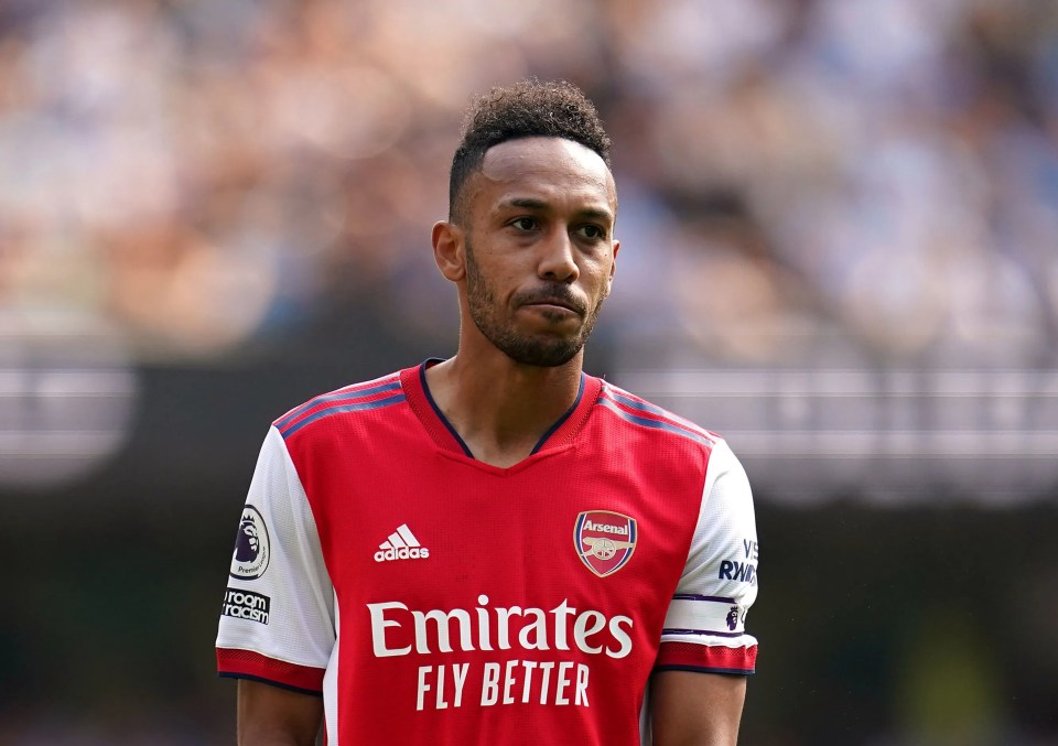 Pierre-Emerick Aubameyang returned to London after lesions were discovered on his heart