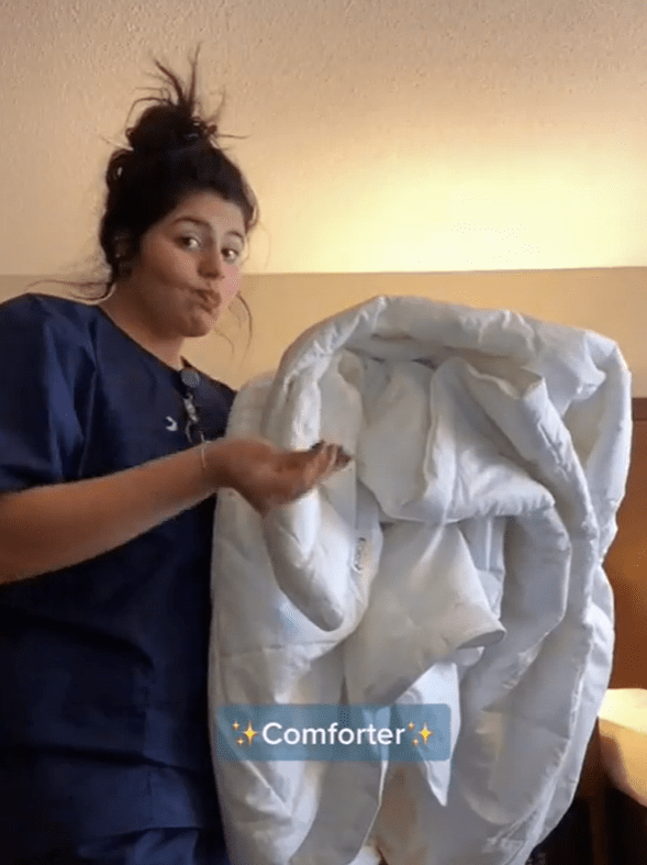 Other hotel cleaners confirmed in the comments that comforters are never cleaned