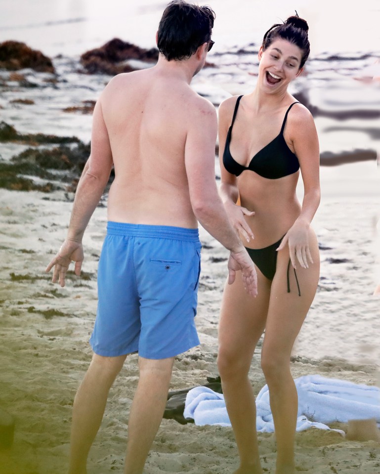 The pair were snapped together on a beach in St Barts