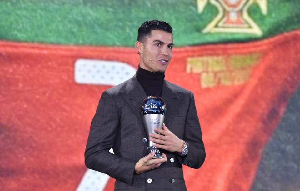 Ronaldo received a special gong after becoming the all-time leading international goalscorer