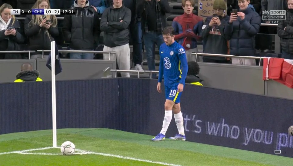 A Tottenham supporter wore a full Spider-Man costume