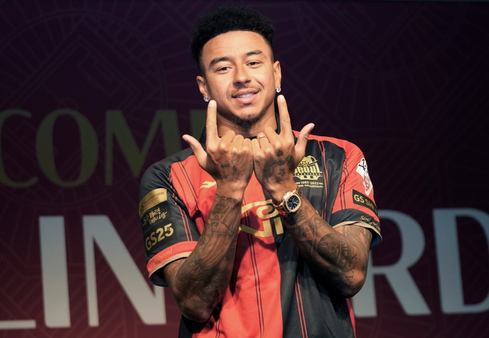 Former Manchester United midfielder Jesse Lingard is unveiled by FC Seoul