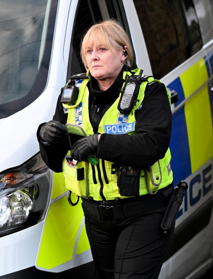 Sarah Lancashire certainly looks like she's ready to tackle crime