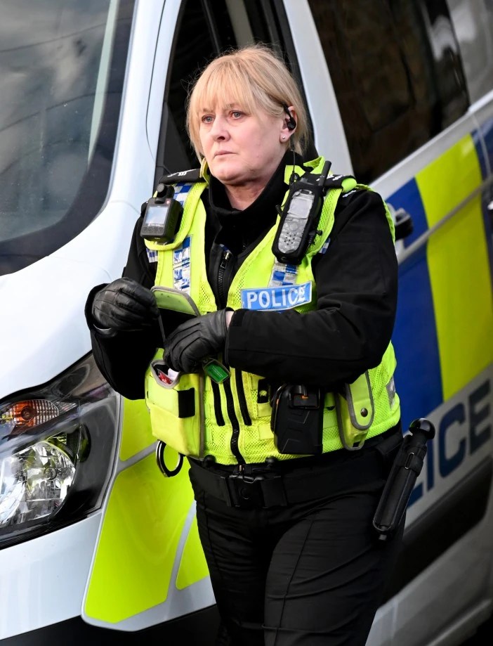 Sarah Lancashire was spotted filming the third series of Happy Valley last week