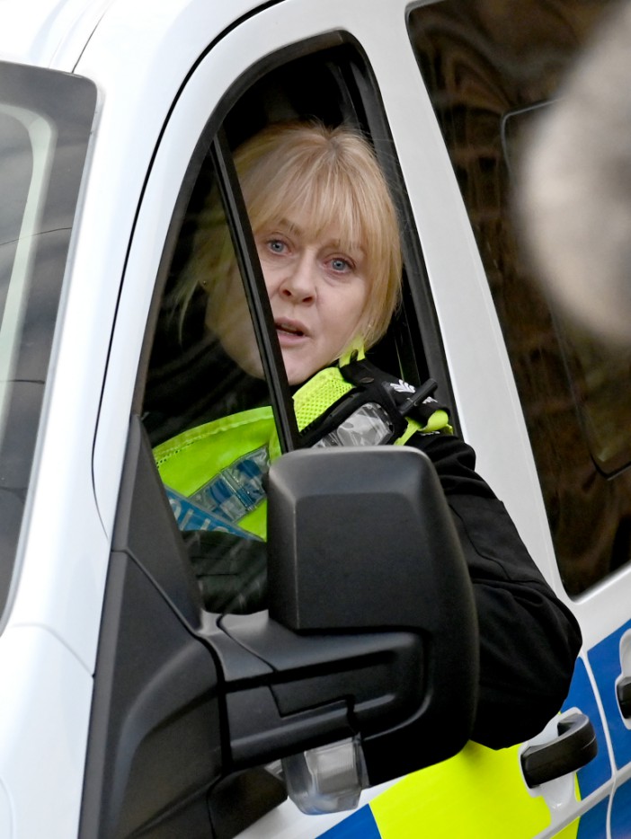 The award-winning actress was recently spotted filming the third season of Happy Valley