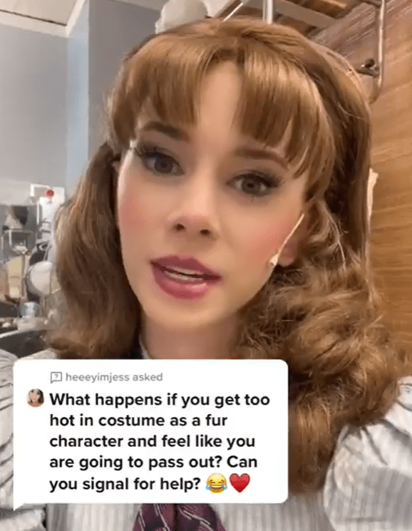 Sarah Daniels shared a Tiktok video revealing Disney cast members use a secret hand signal if they are in trouble