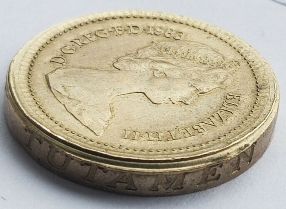 Aa rare £1 coin has sold for hundreds because it has a number of minting errors to show off