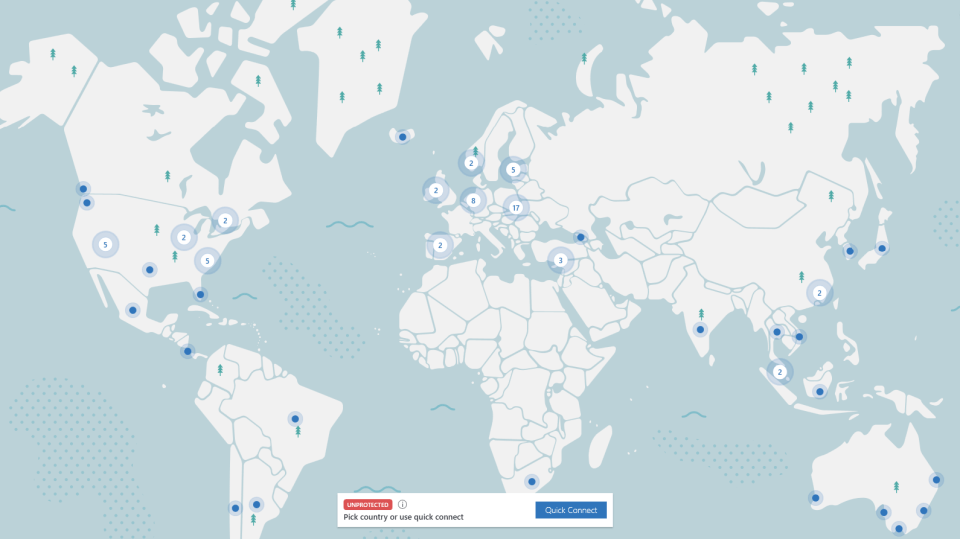 NordVPN has an impressive number of servers