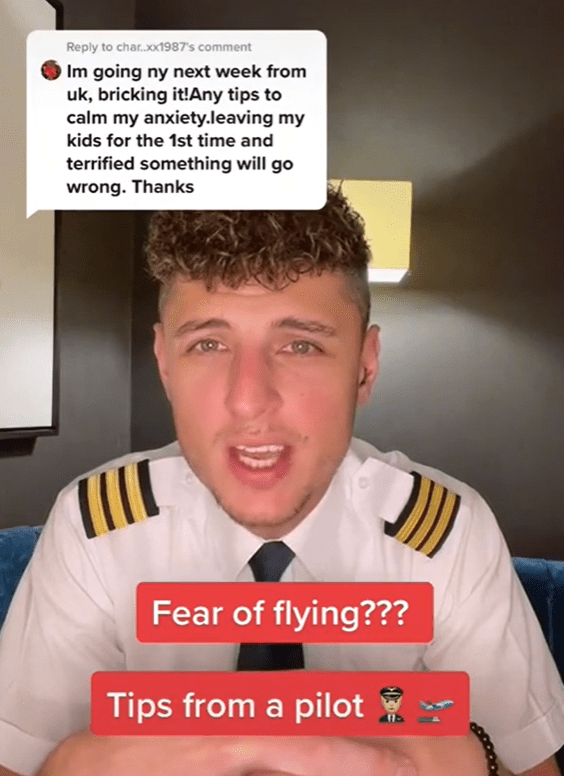 Pilot Harrison Murray revealed the one thing a passenger should do if they are a nervous flyer