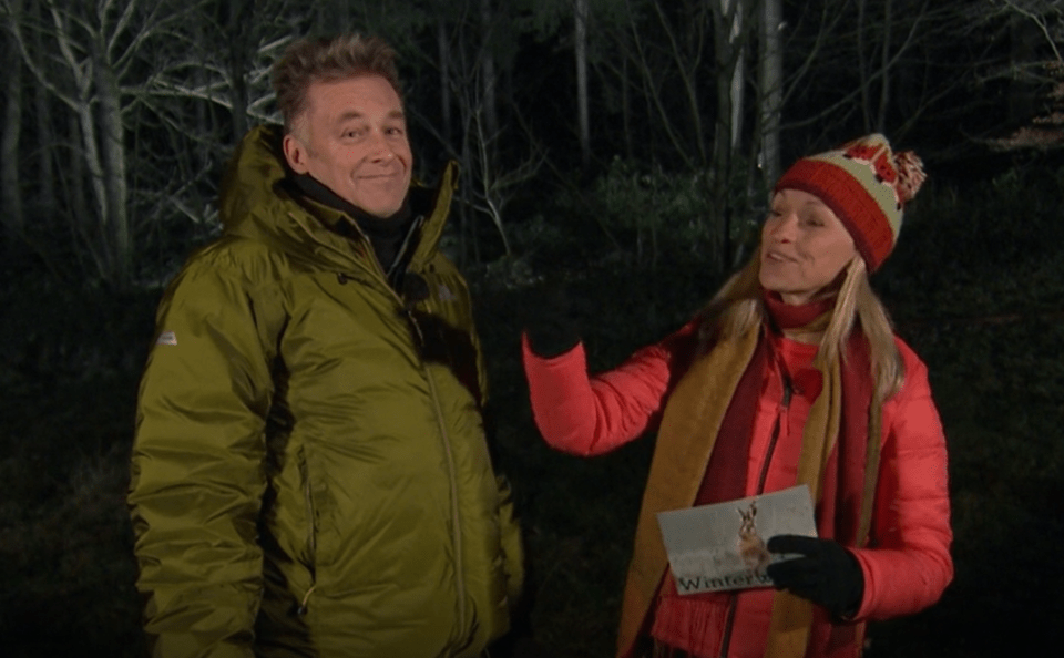 Chris Packham left Michaela Strachan stunned with a comment about plastic surgery on Winterwatch