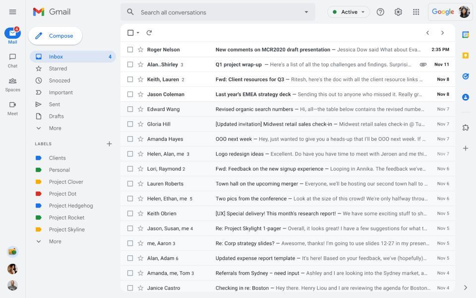 New look Gmail