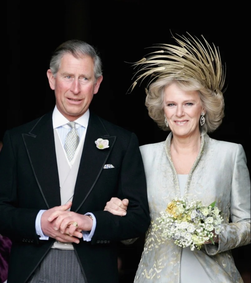 Charles and Camilla pictured at their wedding in 2005