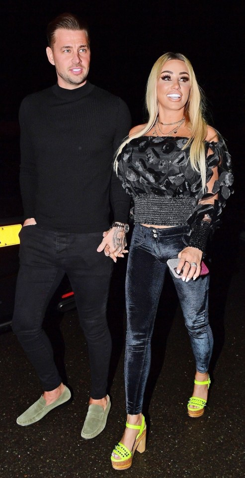 She went out on the town in Essex to celebrate Carl Woods' birthday