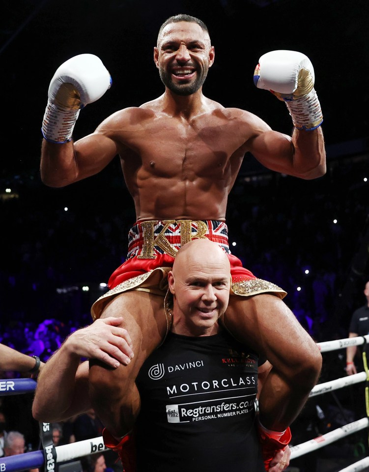 Kell Brook and trainer Dominic Ingle